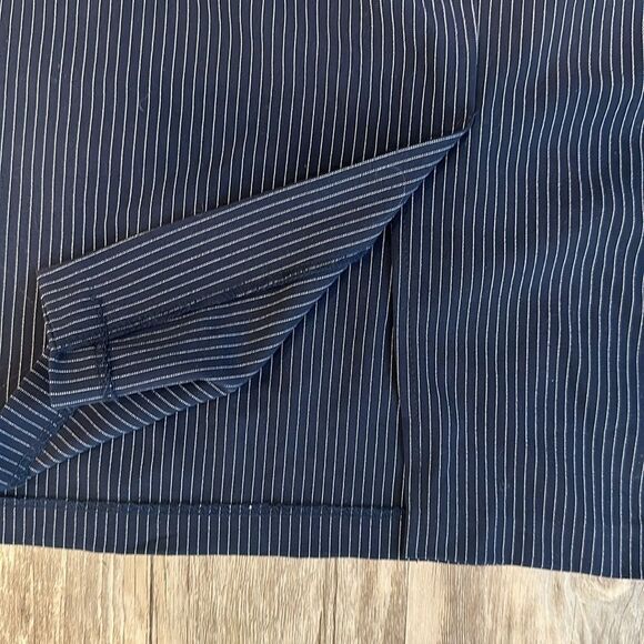 NWT Necessary Objects Pinstripe Pencil Skirt sz L Office Siren Business - Picture 5 of 8